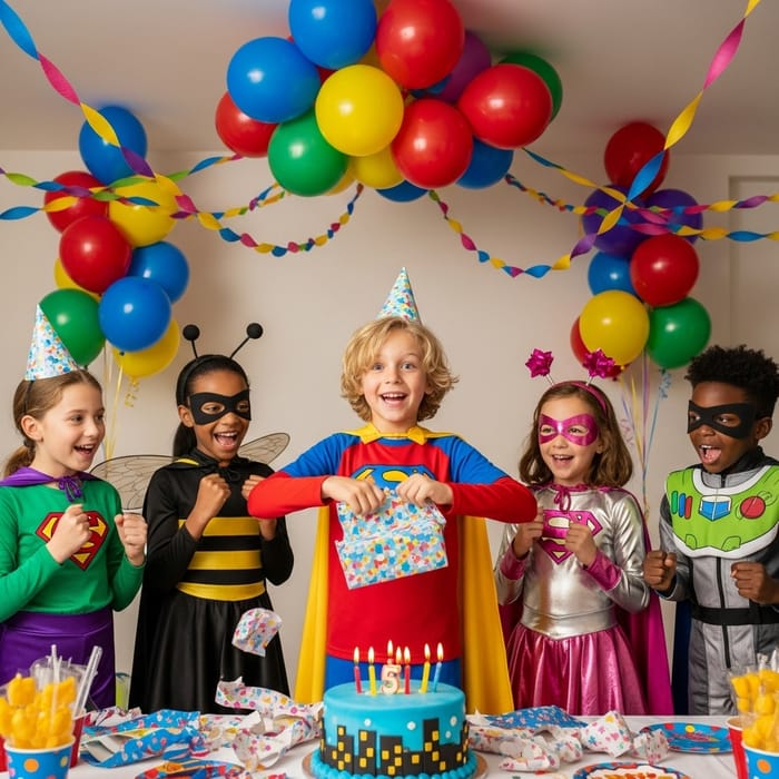 Superhero Birthday Party for a 5-Year-Old Boy Superhero Birthday Party for a 5-Year-Old Boy