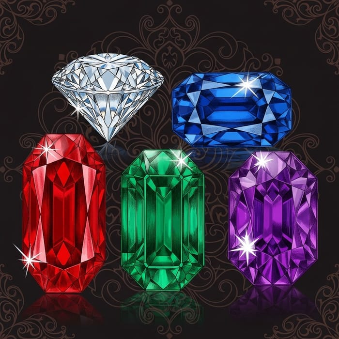 Elegant Victorian Gemstones Elegant Victorian Gemstones