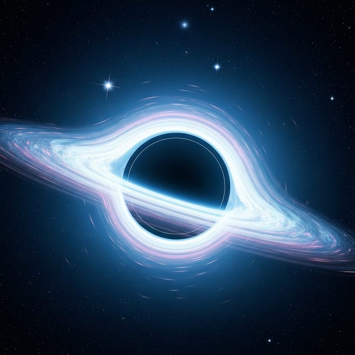 Eerie Cosmic Spectacle: Enigmatic Black Hole & Vibrant Accretion Disk Eerie Cosmic Spectacle: Enigmatic Black Hole & Vibrant Accretion Disk