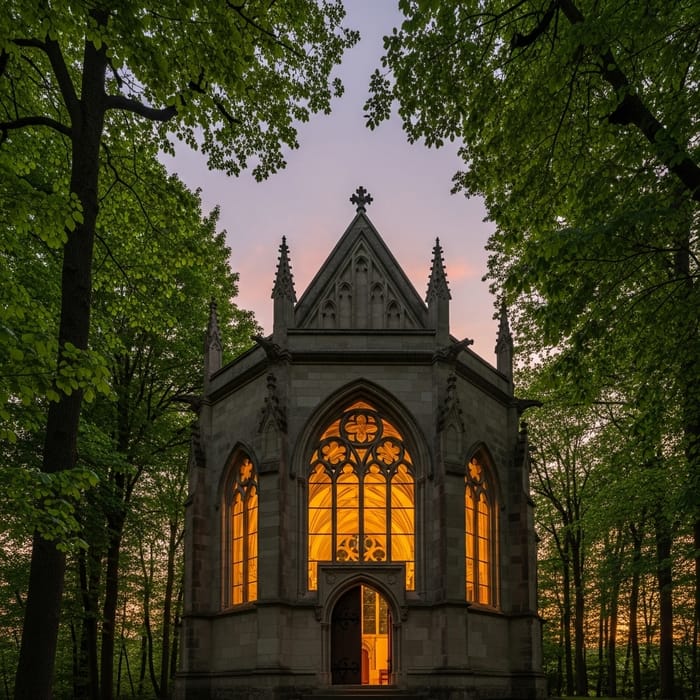 Gothic Chapel at Twilight Gothic Chapel at Twilight