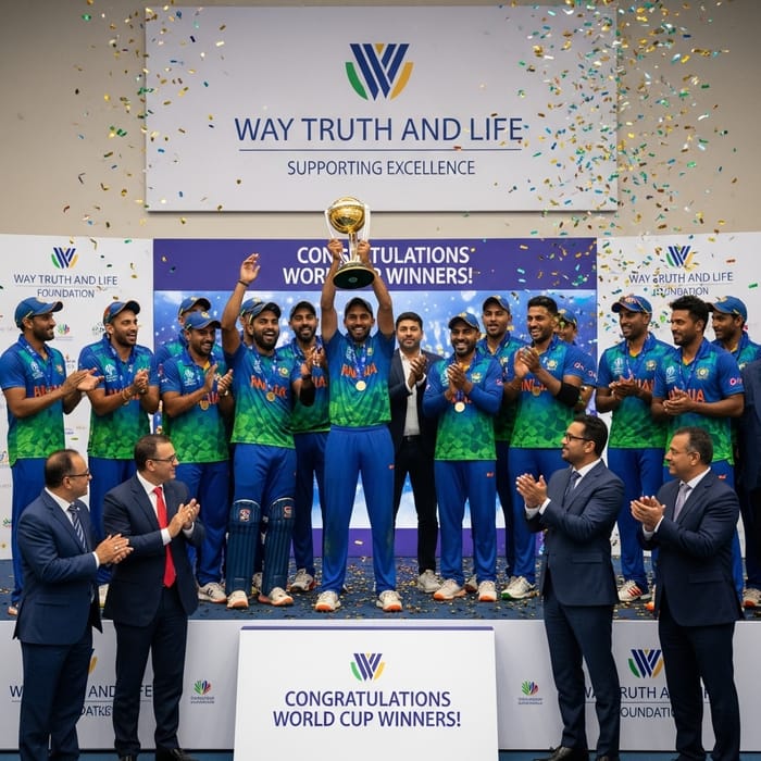 Way Truth and Life Foundation Celebrates Indian Cricket Team Victory