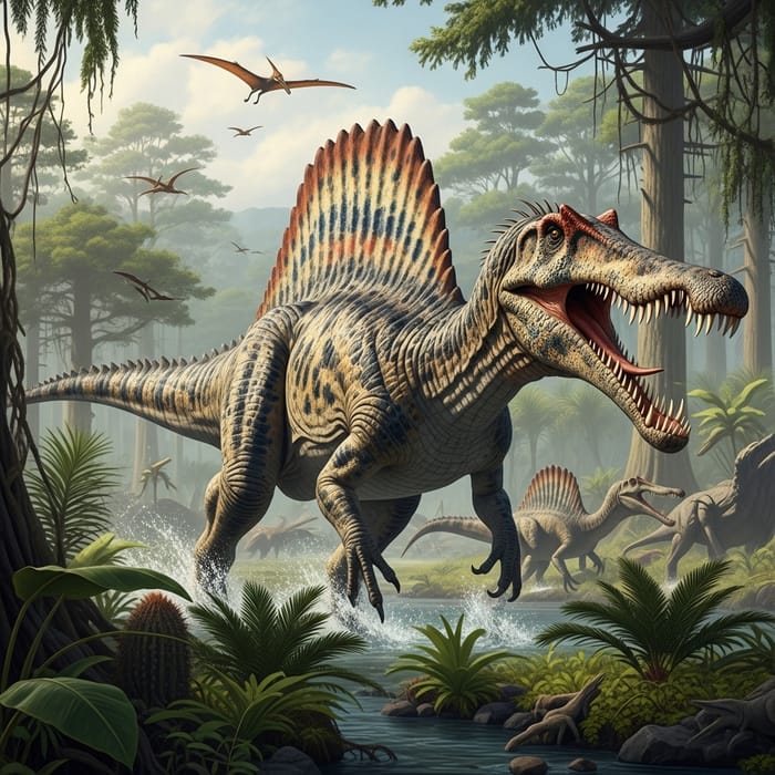 Spinosaurus Morocco: Detailed Prehistoric Predator Image Spinosaurus Morocco: Detailed Prehistoric Predator Image