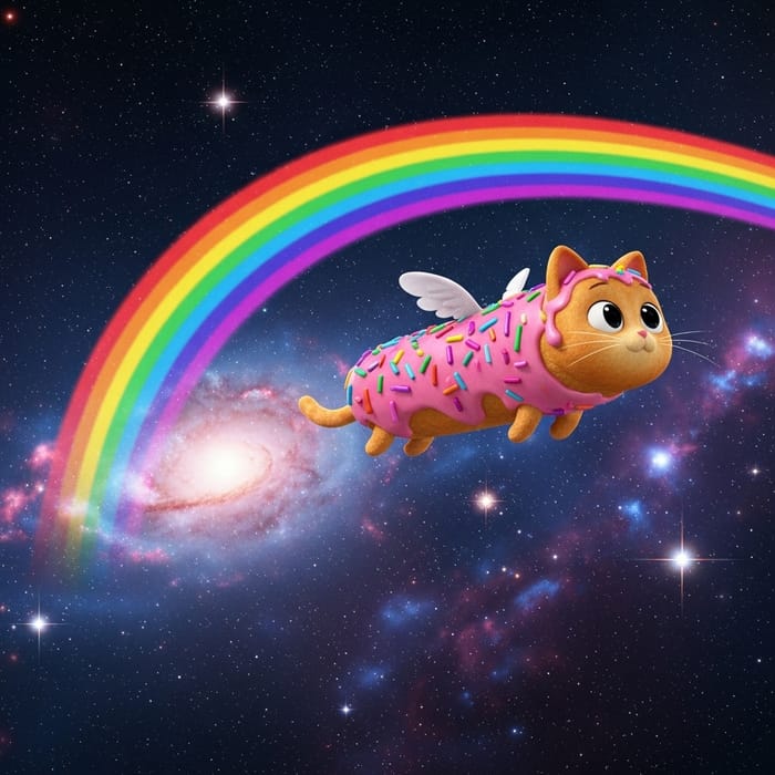 Nyan Cat - Flying Pink Pastry in Space Nyan Cat - Flying Pink Pastry in Space