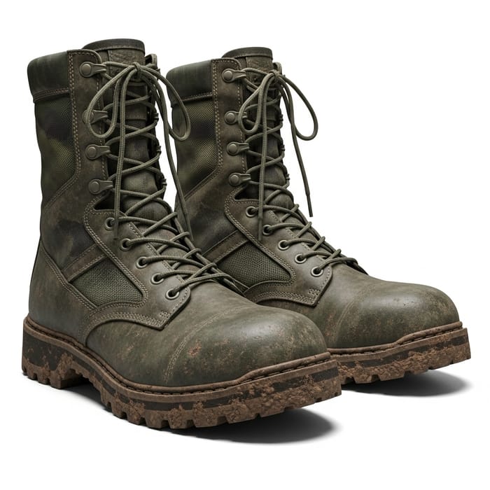 Gritty Combat Boots: Resilient & Durable Design Gritty Combat Boots: Resilient & Durable Design