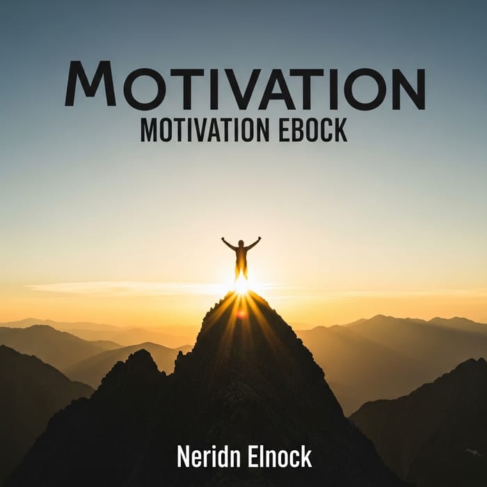 Motivational Ebook Cover Design with Inspiring Landscape Motivational Ebook Cover Design with Inspiring Landscape