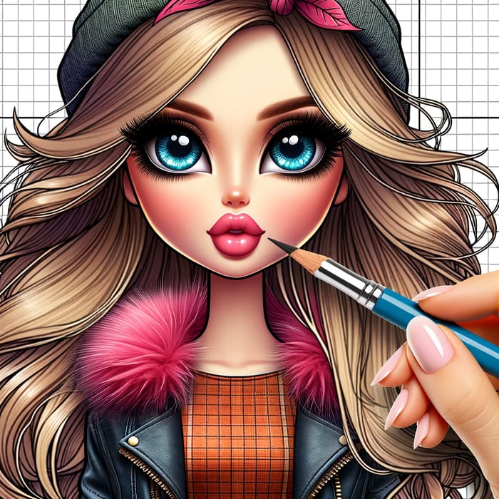 Bratz Doll Fashion: Exaggerated Eyes & Trendy Clothing