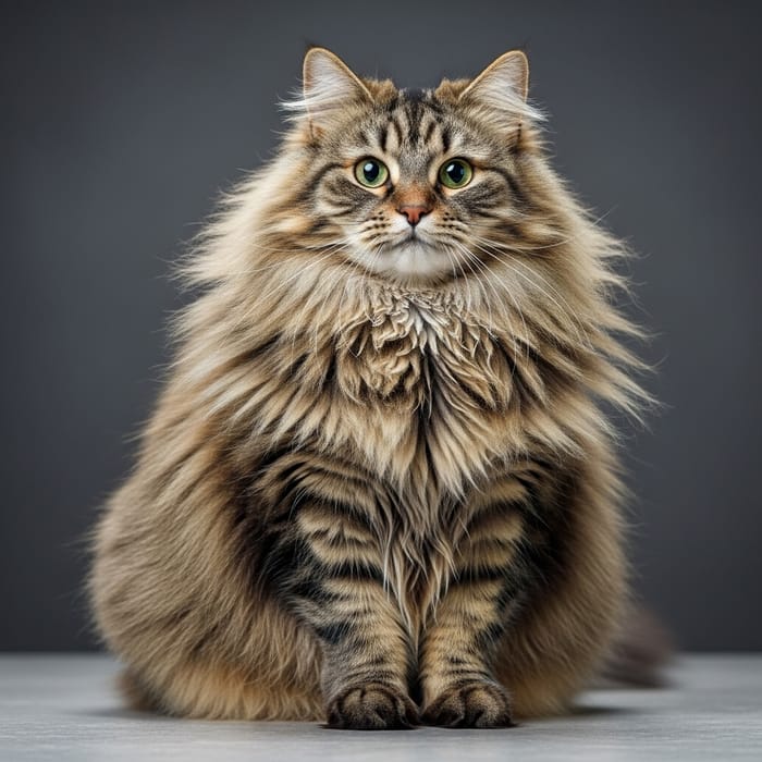 Majestic Fluffy Cat with Big Hairs | Unique Fur