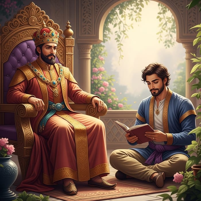 Cherished Spouse in Tranquil Royal Ambiance Cherished Spouse in Tranquil Royal Ambiance