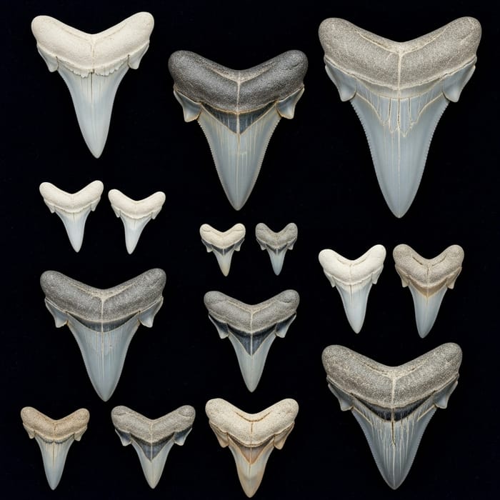 Shark Teeth: Diverse Shapes, Sizes & Species