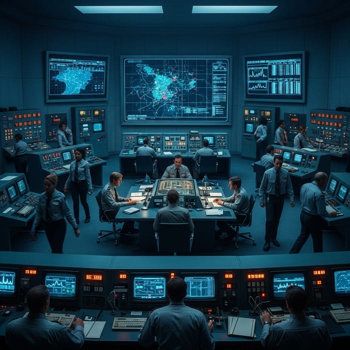 Detailed NORAD War Room based on War Games 1983 Detailed NORAD War Room based on War Games 1983