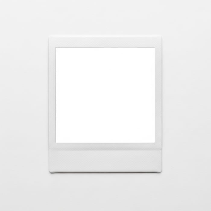 Polaroid Photo on White Background Polaroid Photo on White Background
