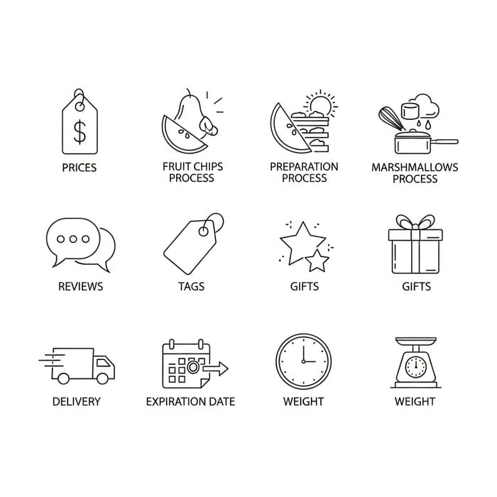 Minimalist Icons for Instagram Stories: Prices, Recipes & More Minimalist Icons for Instagram Stories: Prices, Recipes & More