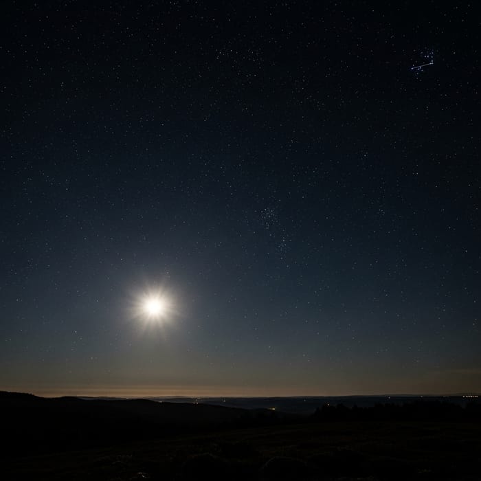 Calming Night Sky: A Celestial Invitation Calming Night Sky: A Celestial Invitation