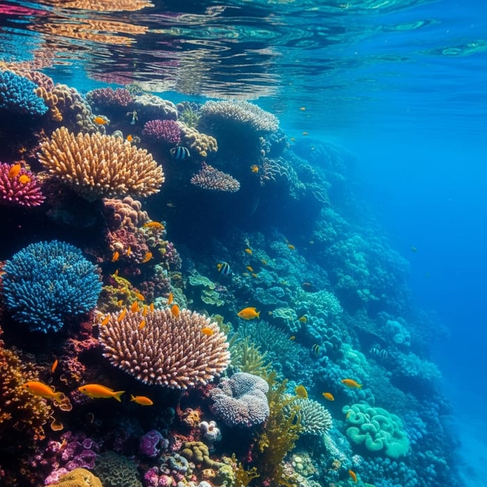 Colorful Underwater Abstract Art: Explore the Depths Colorful Underwater Abstract Art: Explore the Depths
