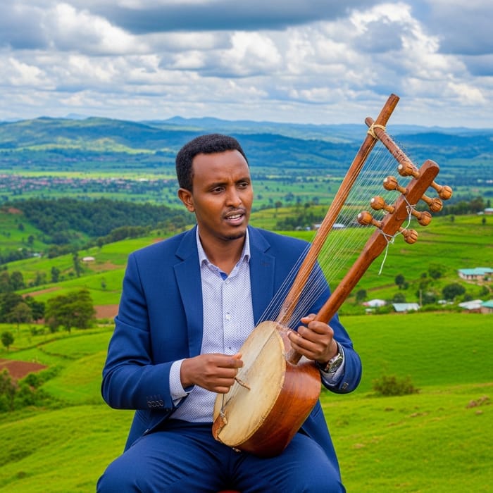 Ethiopian Prime Minister Playing Melodic Tunes
