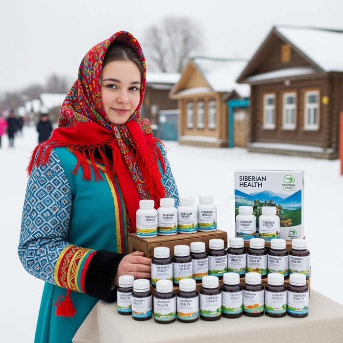 Siberian Girl Selling Siberian Health Vitamins | Authentic Offer
