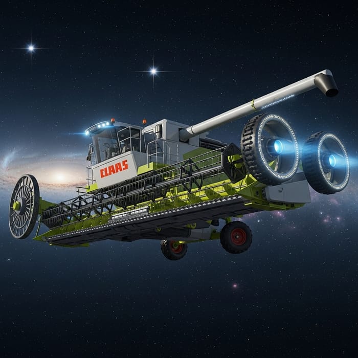 Futuristic Space Ship Inspired by Claas Combine | Galaxy Travel Futuristic Space Ship Inspired by Claas Combine | Galaxy Travel