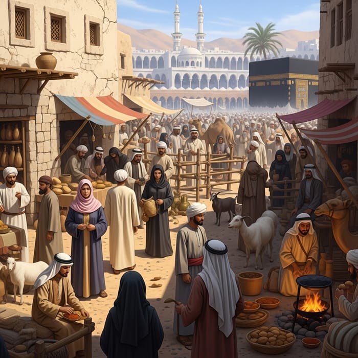 Quraish Tribe Of Mecca During The 7th Century AI Art Generator Easy 