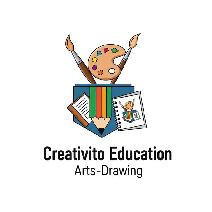 Logo Design for Arts and Drawing Education Logo Design for Arts and Drawing Education