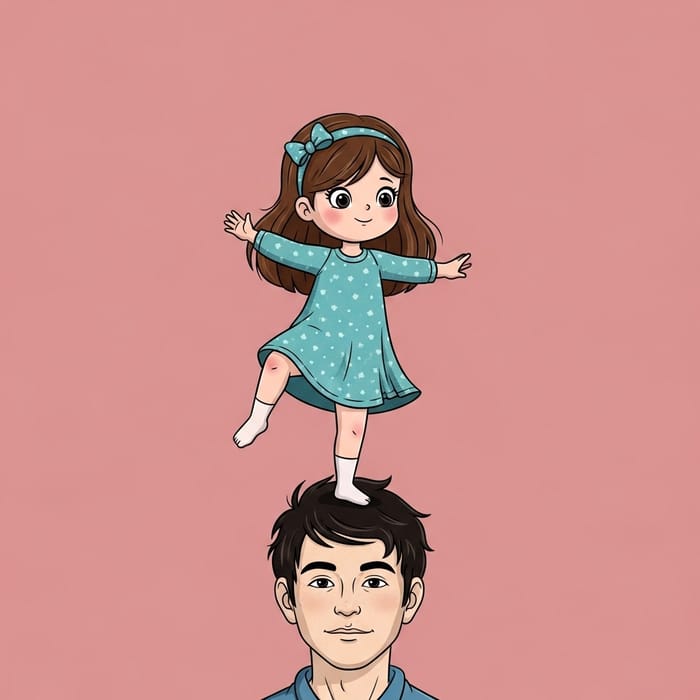 Little Girl Dancing | Cute and Playful Moment Captured