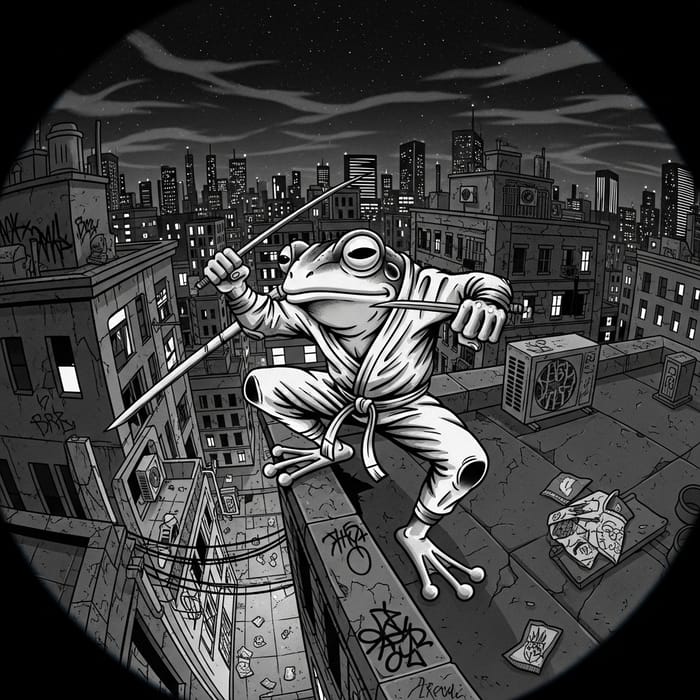 Dynamic Ninja Turtle Tattoos Rooftop Night Scene at Metropolis Dynamic Ninja Turtle Tattoos Rooftop Night Scene at Metropolis