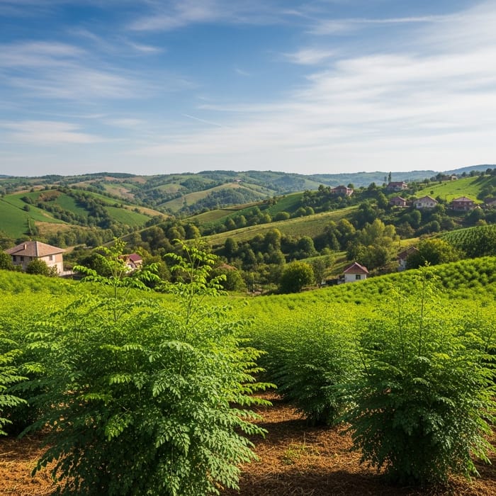 Moringa Biomass Farm in Hilly Village Moringa Biomass Farm in Hilly Village