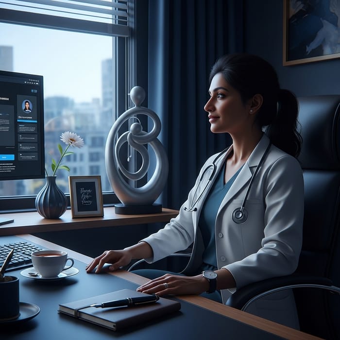 Luxurious Health Professional in Tranquil Setting Luxurious Health Professional in Tranquil Setting