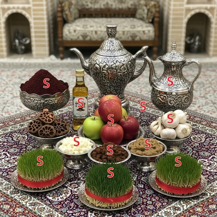 Learn About the Haft-Sin Table Tradition for Norouz Celebration