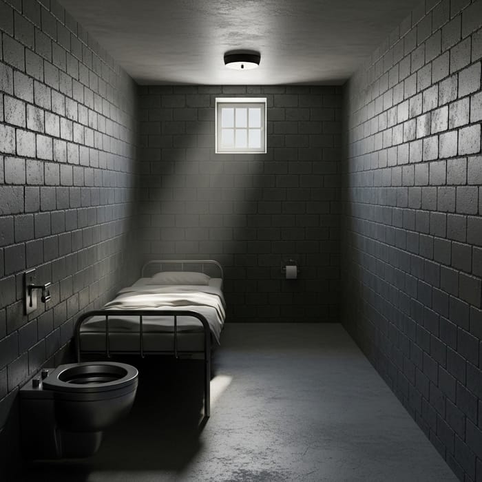 Inside a Serene Prison Cell Inside a Serene Prison Cell