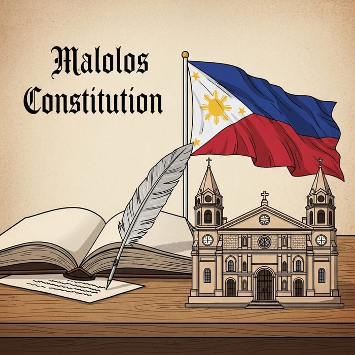 Malolos Constitution: Illustrated Drawing of Key Elements Malolos Constitution: Illustrated Drawing of Key Elements