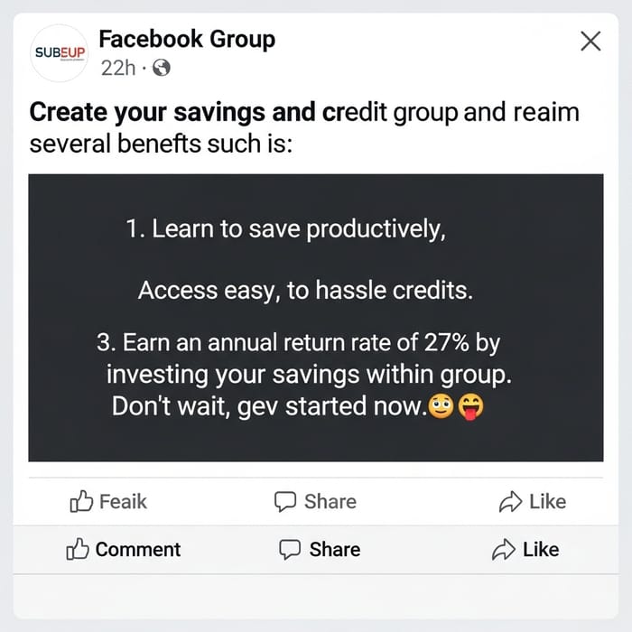 Start Your Savings and Credit Group Now | Easy Credit, High Returns Start Your Savings and Credit Group Now | Easy Credit, High Returns