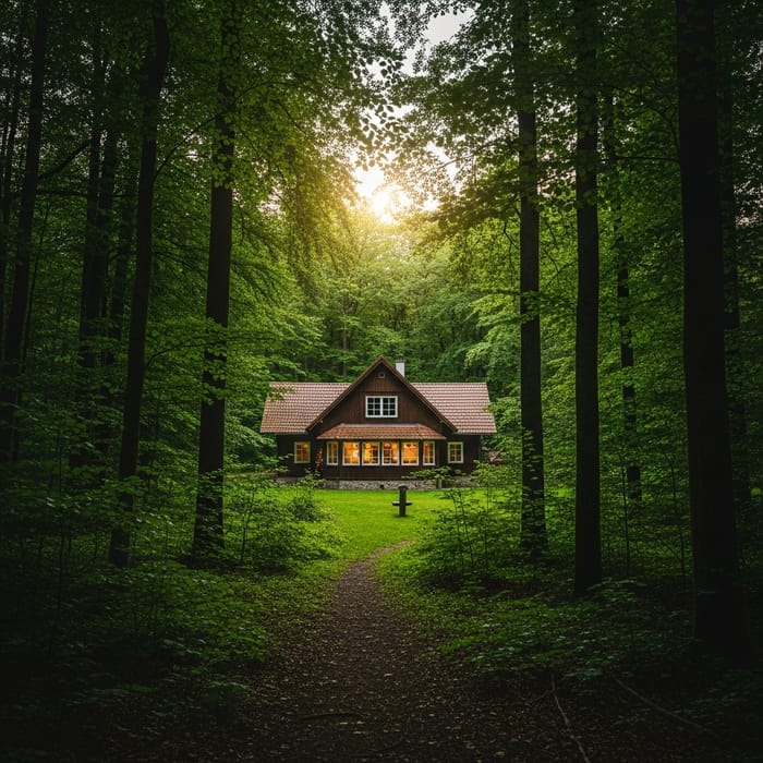 Secluded Forest Cabin Surrounded by Nature Secluded Forest Cabin Surrounded by Nature