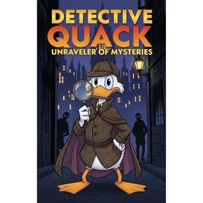 Detective Duck: Anthromorphic Sleuth - Comic Front Cover Detective Duck: Anthromorphic Sleuth - Comic Front Cover