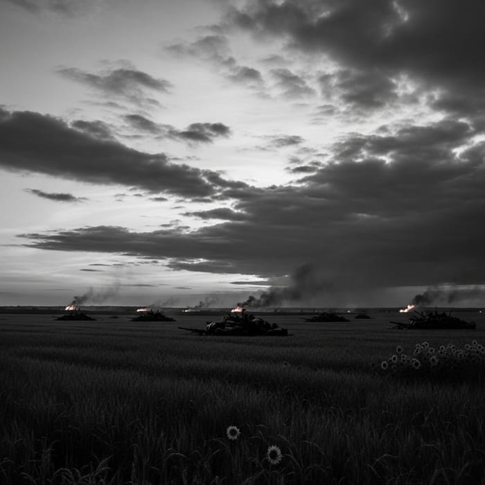 Ukrainian War Theme Album Cover Ukrainian War Theme Album Cover