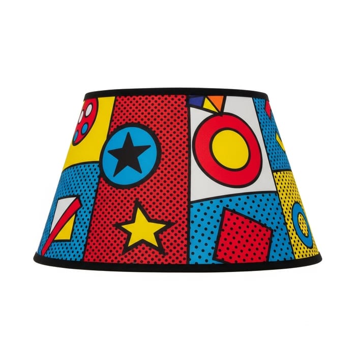 Pop Art Lampshade - Vivid Colors & Bold Graphics Pop Art Lampshade - Vivid Colors & Bold Graphics