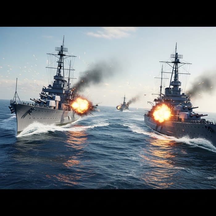 Intense Naval Battle: Taiwanese vs Chinese Warships Intense Naval Battle: Taiwanese vs Chinese Warships