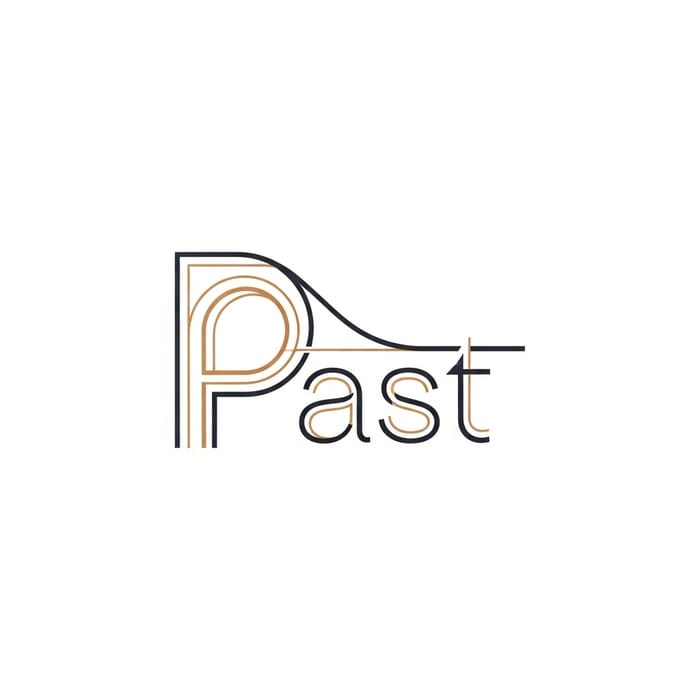 Elegant Logo Design Incorporating 'Past' Elegant Logo Design Incorporating 'Past'