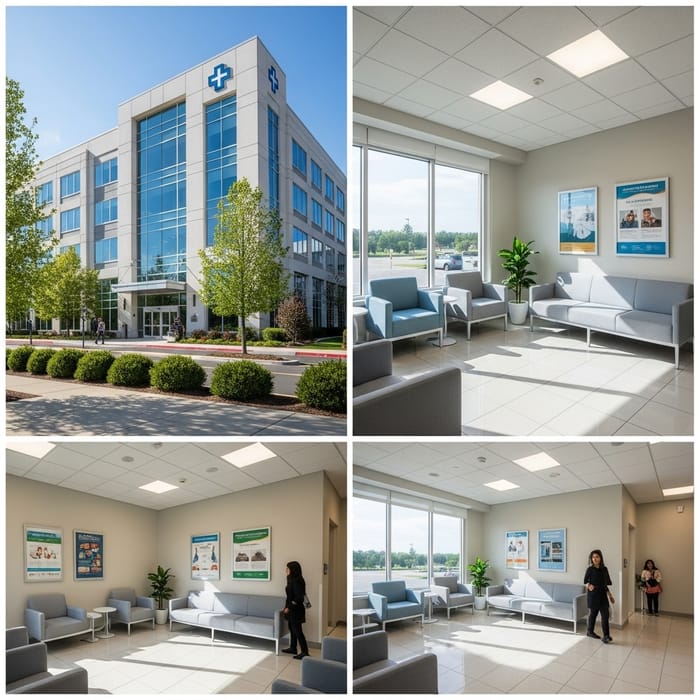 Health Service Provider | Modern Clinic Images | Bright Exteriors & Clean Interiors