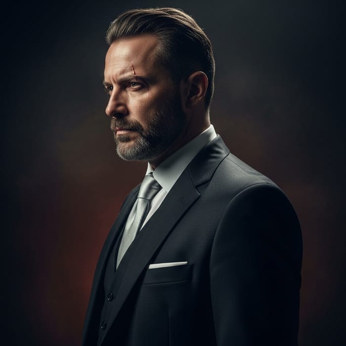 Stylish Italian Brute in Designer Suit - Mafia Profile