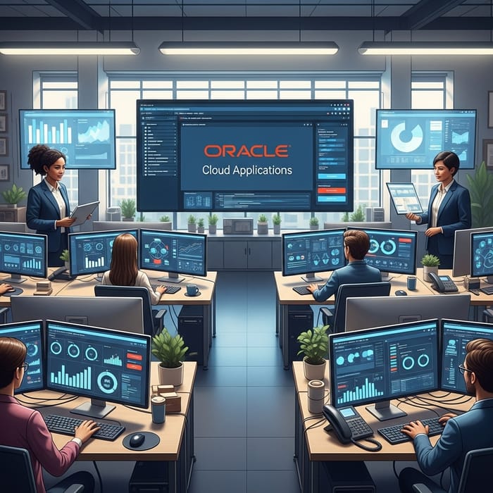 Oracle Cloud Applications - Data Analytics in High-tech Workspace Oracle Cloud Applications - Data Analytics in High-tech Workspace