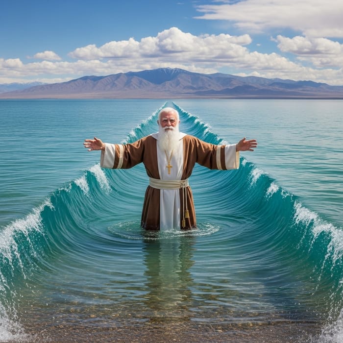 President Russell M Nelson Mirroring Moses at Great Salt Lake President Russell M Nelson Mirroring Moses at Great Salt Lake