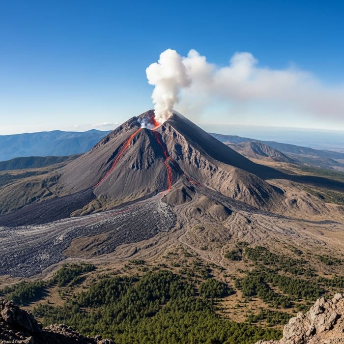 360-Degree Panoramic Volcano View 360-Degree Panoramic Volcano View