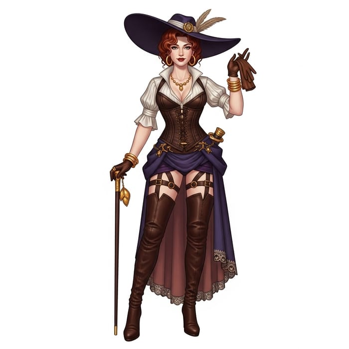 Confident Cuckoldress in Fashionable Attire