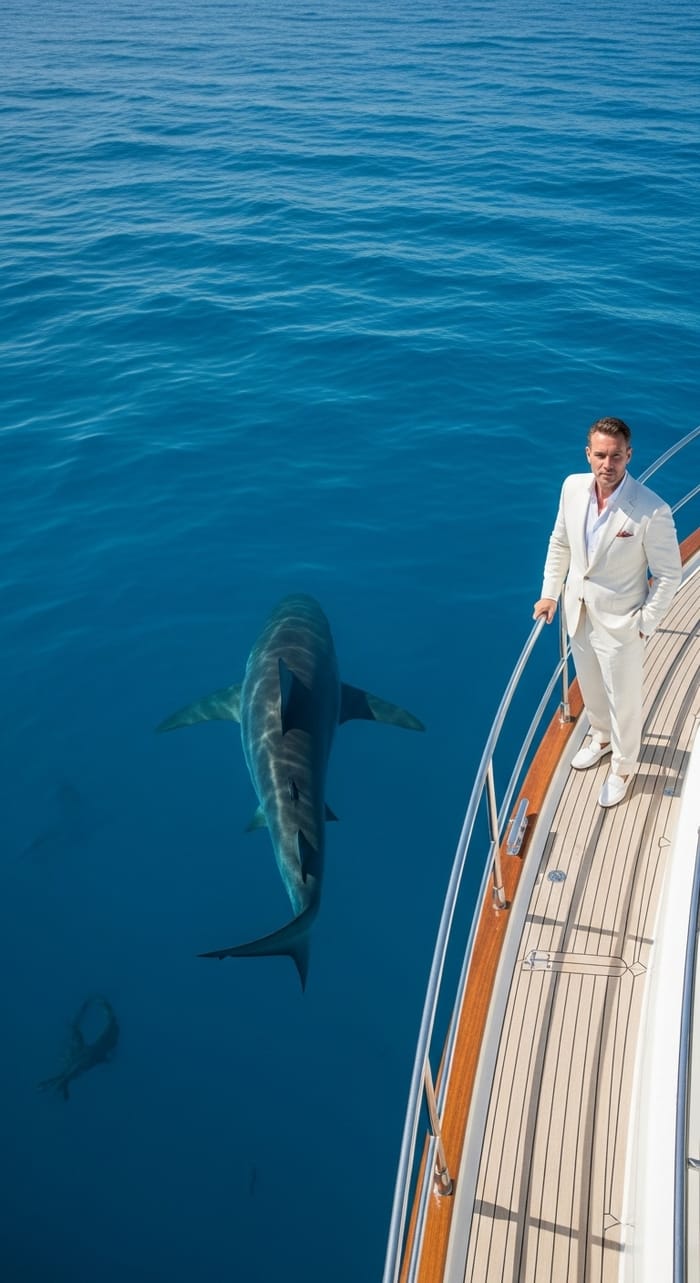 Majestic Shark in Blue Ocean Majestic Shark in Blue Ocean