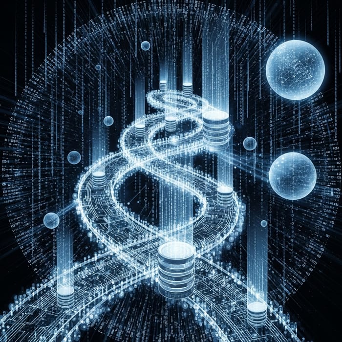 Abstract Technology, Digital Nodes Abstract Technology, Digital Nodes