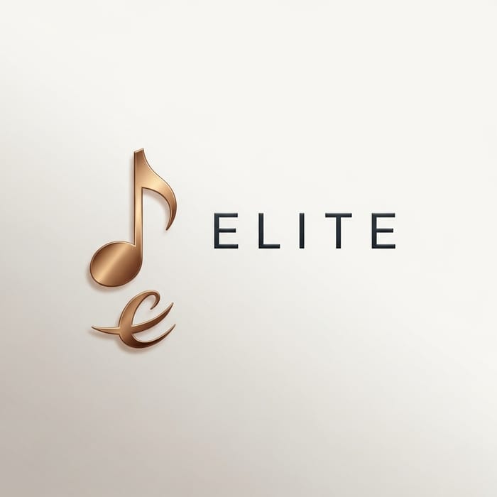 Elegant Crotchet Symbol Logo | ELITE Luxury Brand Elegant Crotchet Symbol Logo | ELITE Luxury Brand