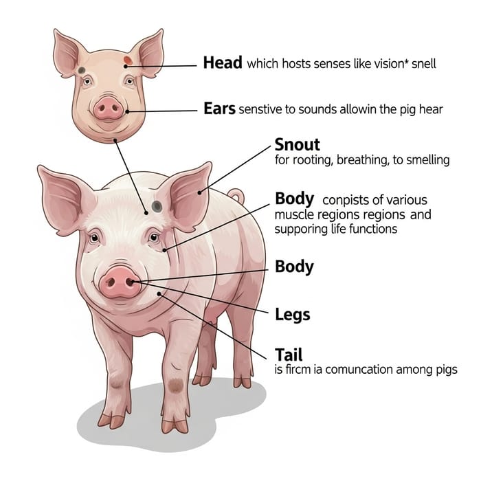 Swine Body Parts: Labeling, Descriptions & Functions Swine Body Parts: Labeling, Descriptions & Functions