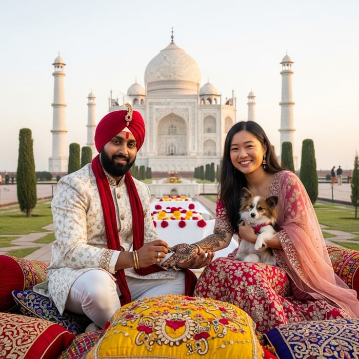 Splendid Asian Wedding Celebration near Taj Mahal - Joyous Event with Devzcutz and Radhika Splendid Asian Wedding Celebration near Taj Mahal - Joyous Event with Devzcutz and Radhika