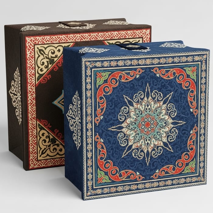 Square Kazakh Ornaments Bags for Ramadan Celebration Square Kazakh Ornaments Bags for Ramadan Celebration
