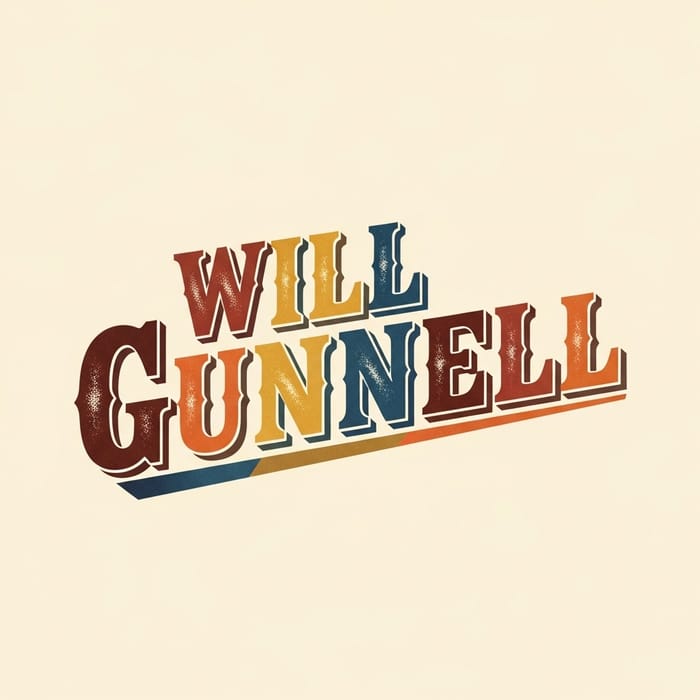 Text-Based Country Music Logo: Will Gunnell Design